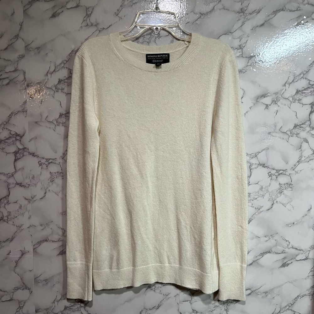 Banana Republic Filpucci Fine Italian Wool Superloft Yarn Sweater Size XS